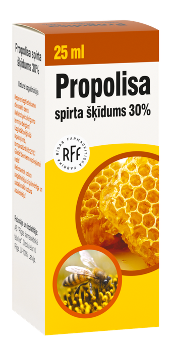 Propolisa spirta šķīdums 30% (RFF), 25 ml