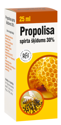 Propolisa spirta šķīdums 30% (RFF), 25 ml