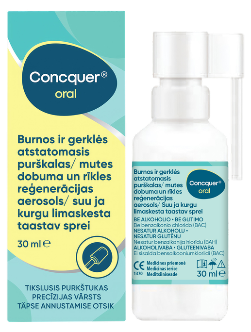 CONCQUER mutes un rīkles aerosols, 30 ml — sprejs