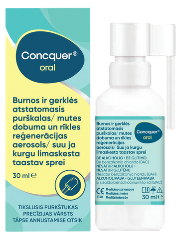 CONCQUER mutes un rīkles aerosols, 30 ml — sprejs