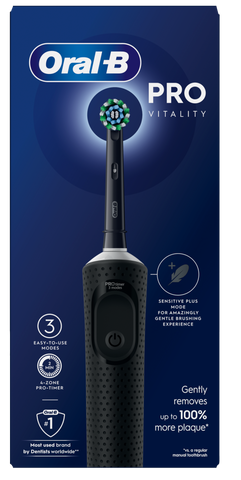 ORAL-B Vitality Pro melna elektriskā zobu birste, 1 vienība