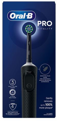 ORAL-B Vitality Pro melna elektriskā zobu birste, 1 vienība