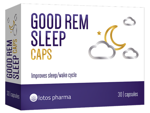 LOTOS PHARMA Good Rem Sleep - 30 kapsulu iepakojums miega uzlabošanai