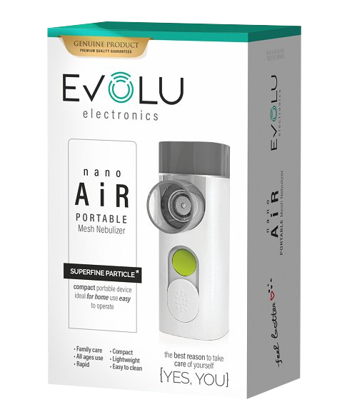 EVOLU nano AIR inhalators pārnēsājams, 1 vienība