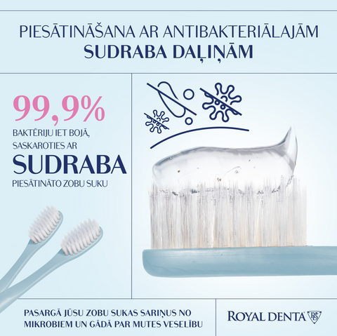 ROYAL DENTA Silver Soft mīkstie sariņi zobu birste, 4 gab.