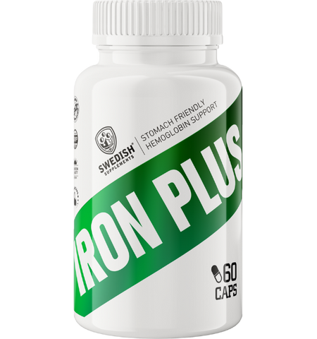 SWEDISH SUPPLEMENTS Iron Plus — 60 kapsulu iepakojums