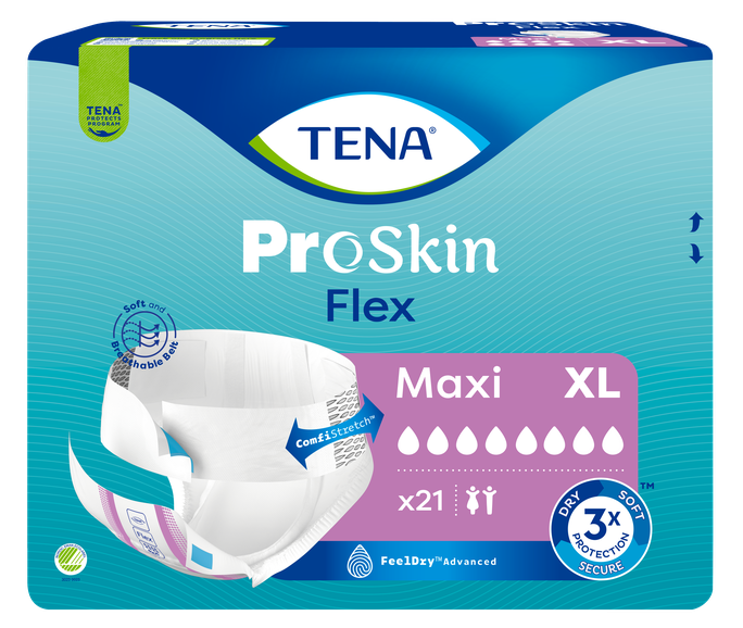 TENA Flex Maxi XL - 21 autiņbiksīšu iepakojums