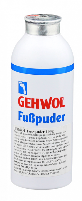 GEHWOL Pūderis pēdām Fusspuder, 100 g