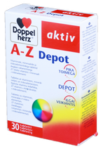 DOPPELHERZ Aktiv A - Z Depot tabletes, 30 gab.