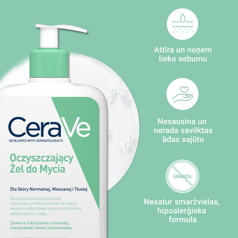 CERAVE Putu želeja (papildināšanas iepakojums), 473 ml