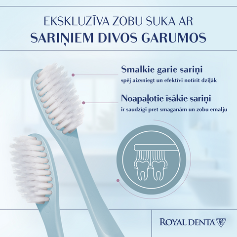 ROYAL DENTA Silver Soft mīkstie sariņi zobu birste, 4 gab.