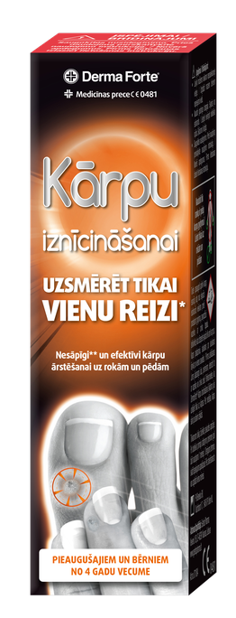 DermaForte kārpu likvidēšanas līdzeklis, 2 ml