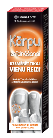 DermaForte kārpu likvidēšanas līdzeklis, 2 ml