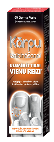 DermaForte kārpu likvidēšanas līdzeklis, 2 ml