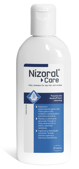 NIZORAL Care Taukainai Galvas Ādai - 200 ml Šampūns Blaugznu Kontrolei