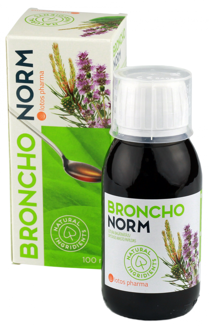 BRONCHONORM sīrups 100 ml elpošanas ceļiem
