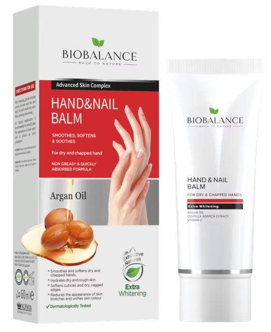 BIOBALANCE Krēms ar Argāna Eļļu - Roka un Nagu Aprūpe, 60 ml