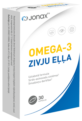 JONAX Kapsulas ar Omega-3, 30 gab.