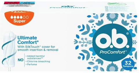 O.B. Super ProComfort tamponi, 32 gab.