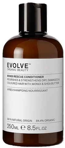 EVOLVE Monoi Hydrating Rescue kondicionieris krāsotiem matiem, 250 ml
