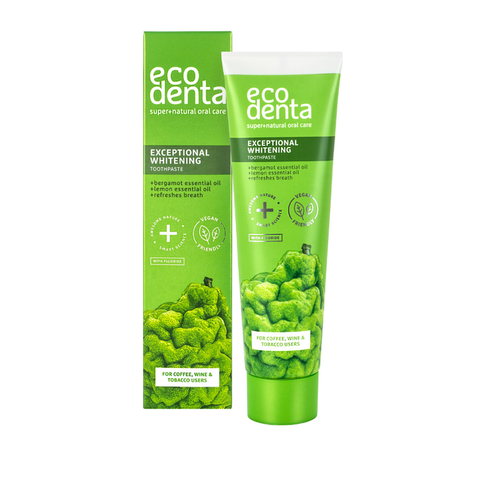 Balinošā zobu pasta ECODENTA ar Bergamotes un Citronu ēteriskajām eļļām, 100 ml