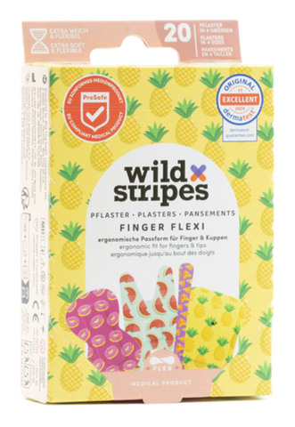 WILD STRIPES Flexi Food plāksteri pirkstiem, 20 gab.