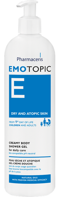 PHARMACERIS E Emotopic 400 ml dušas želeja