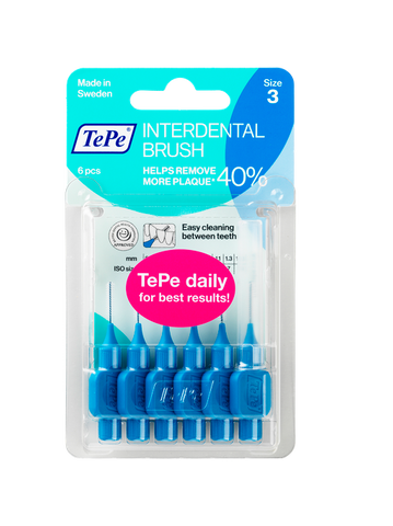 TePe Original 3 zobstarpu tīrītājs 0.6 mm, iepakojums 6 gab.