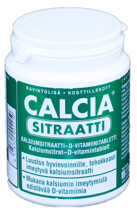 Kalcija citrāta un D vitamīna tabletes, 160 gab.