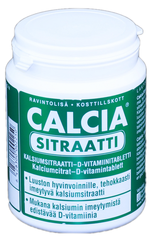 Kalcija citrāta un D vitamīna tabletes, 160 gab.