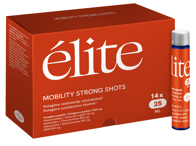 ELITE Mobility Strong Shots 14 pudelītes pa 25 ml