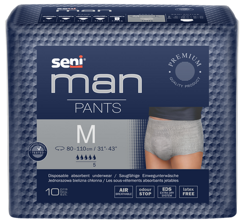 Seni Man Pants M - vīriešu biksītes, iepakojums 10 gab.