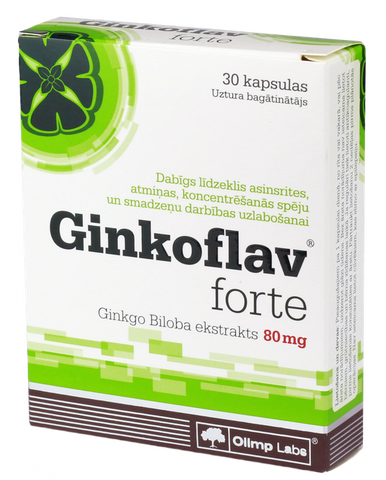 OLIMP LABS Ginkoflav Forte kapsulas 80 mg, 30 gab.