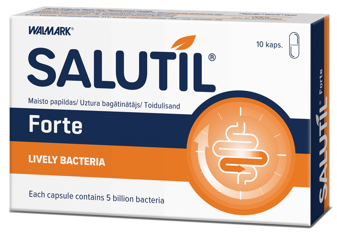 SALUTIL Forte, 10 kapsulu iepakojums