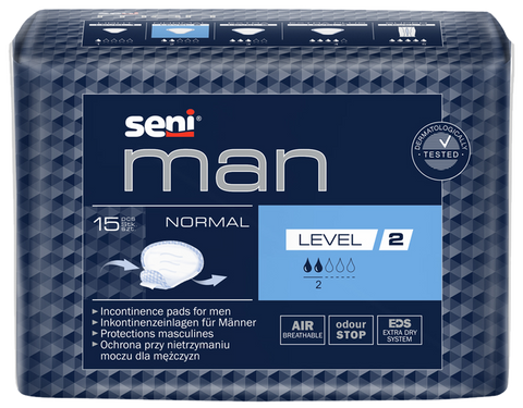 SENI Man Normal (2. līmenis) ieliktņi vīriešiem, 15 gab.