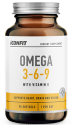 ICONFIT Omega 3-6-9 mīkstās kapsulas 90 gab. uztura bagātinātājs