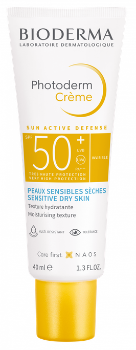 BIODERMA Photoderm Crème – aizsargkrēms ar SPF 50+ saules staru neitralizēšanai, 40 ml