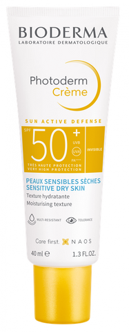 BIODERMA Photoderm Crème – aizsargkrēms ar SPF 50+ saules staru neitralizēšanai, 40 ml
