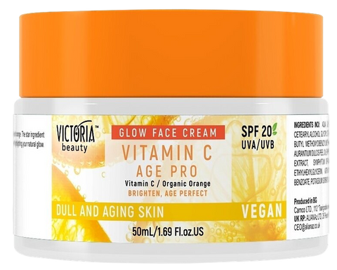 VICTORIA BEAUTY Age Pro sejas krēms ar C vitamīnu un SPF 20 aizsardzību, 50 ml