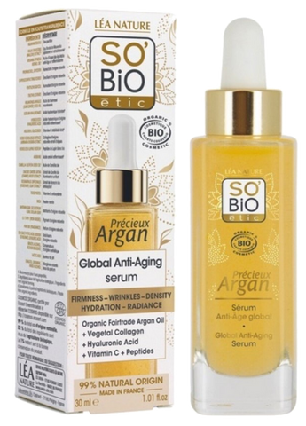 Argan Global Anti-Aging serums SO BIO ETIC, 30 ml