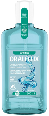 ORALFLUX Mutes skalojamais līdzeklis jutīgiem zobiem, 500 ml