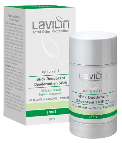 LAVILIN Sport Antiperspirants 72H Stick, 60 ml Dezodorants