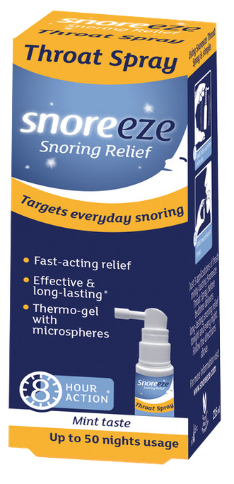 Aerosols SNOREEZE pret krākšanu, 23,5 ml rīkles aizsardzībai