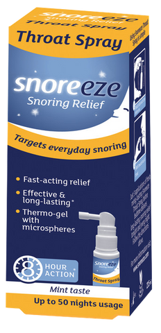 Aerosols SNOREEZE pret krākšanu, 23,5 ml rīkles aizsardzībai