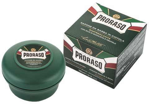 PRORASO Mentols un eikaliptusa eļļa — skūšanās ziepes, 150 ml