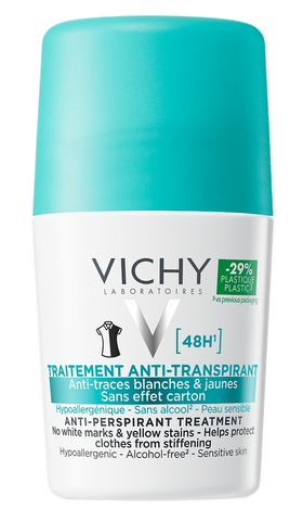 VICHY Dezodorants Roll-on ar antiperspiranta iedarbību, 50 ml