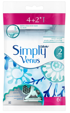 GILLETTE Simply Venus 2 — 6 vienreizlietojamie skuvekļi