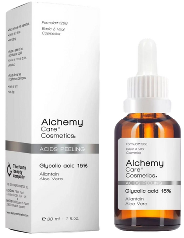 ALCHEMY serums ar 15% glikolskābi, 30 ml nakts pīlingam