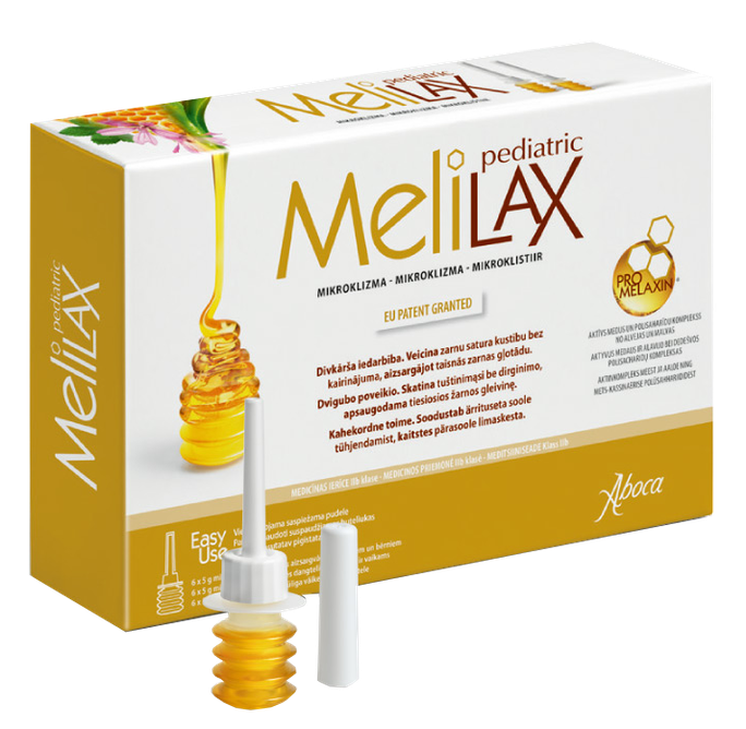 MELILAX Pediatric 6 gab. 5 g klizma