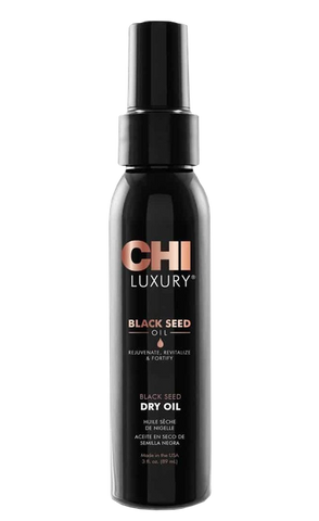 CHI Luxury melno ķimeņu sausā eļļa matu spīdumam, 89 ml